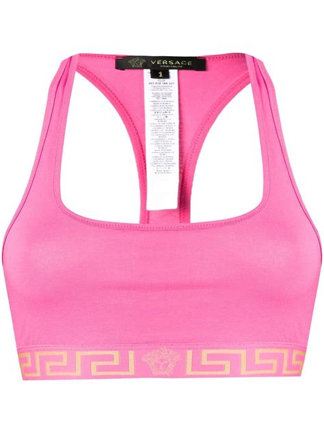 pink versace sports bra|Versace sports bra and leggings.